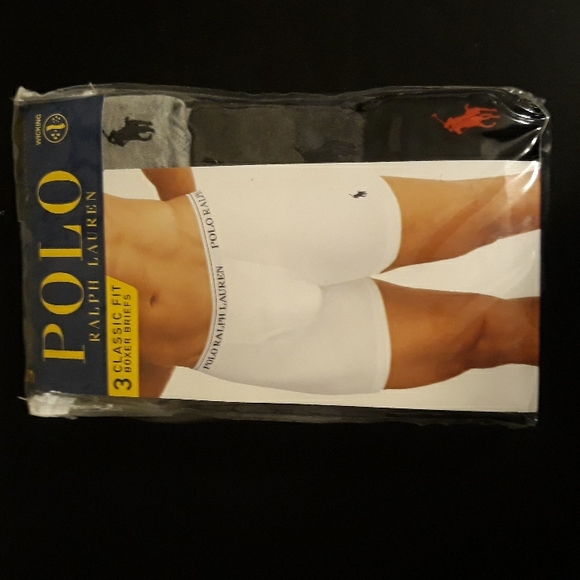 NWT Polo Ralph Lauren Men's Classic fit Boxer briefs - Heather/Charcoal/black - Picture 8 of 13
